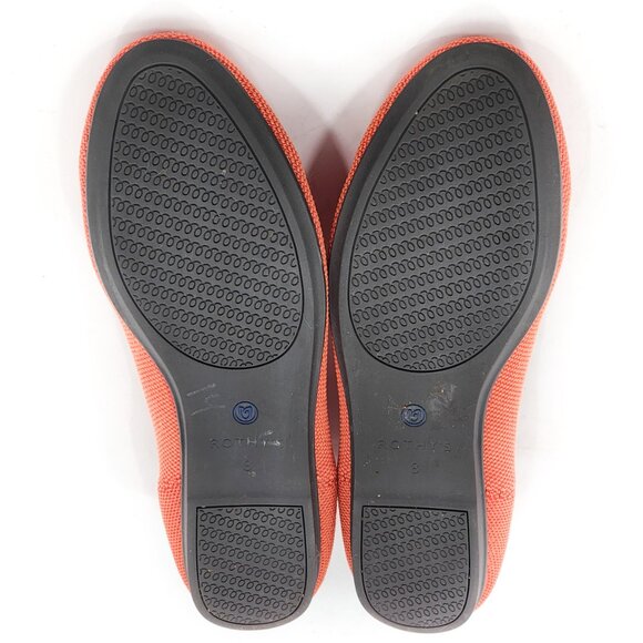 ROTHY'S Retired Marina Stripe Orange Persimmon Ballet Flats - Picture 5 of 7